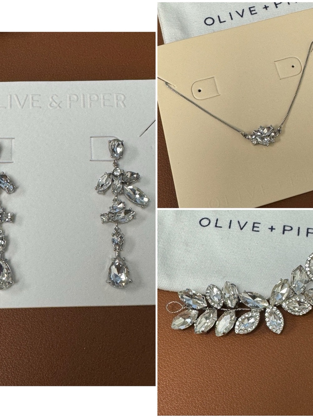 Olive + Piper - Earrings/Necklace/Hairpiece (Brand New)